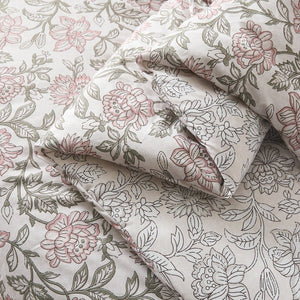 Zara Floral Block Reversible Comforter 3Pc Set