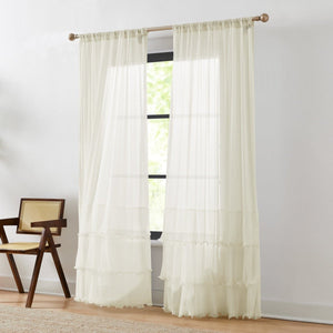Georgette Sheer Curtain Panels