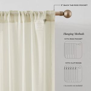Georgette Sheer Curtain Panels