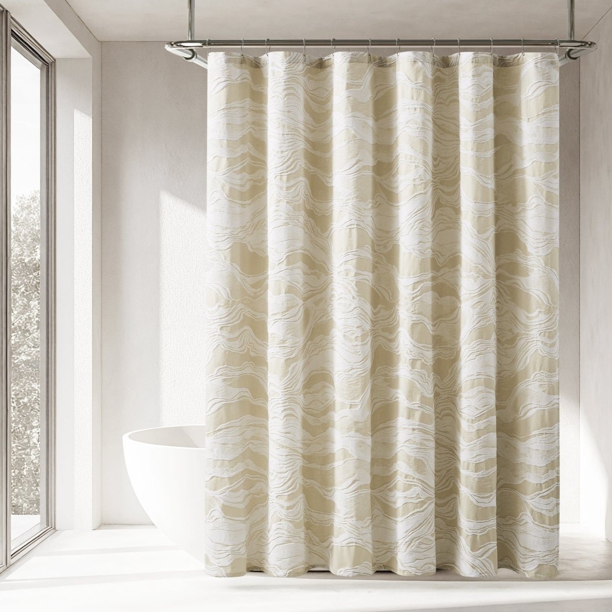 Cascade Wave Shower Curtain – Tuesday Morning