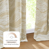 Cascade Wave Blackout Window Curtain Panels