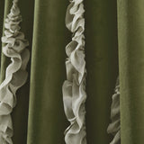 Verdant Path Velvet Blackout Window Curtain Panels