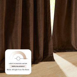 Terran Velvet Blackout Window Curtain Panels