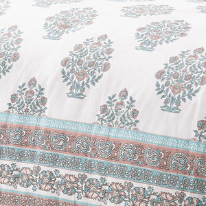 Sofia Flower Block Bouquet Comforter 5Pc Set