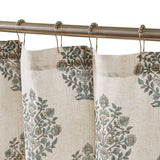 Sofia Flower Block Bouquet Shower Curtain
