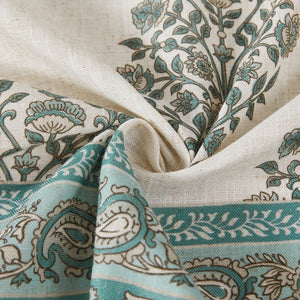 Sofia Flower Block Bouquet Shower Curtain