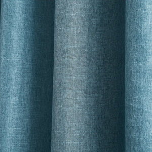 Meena Slub 100% Blackout Window Curtain Panels