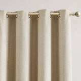 Meena Slub 100% Blackout Window Curtain Panels