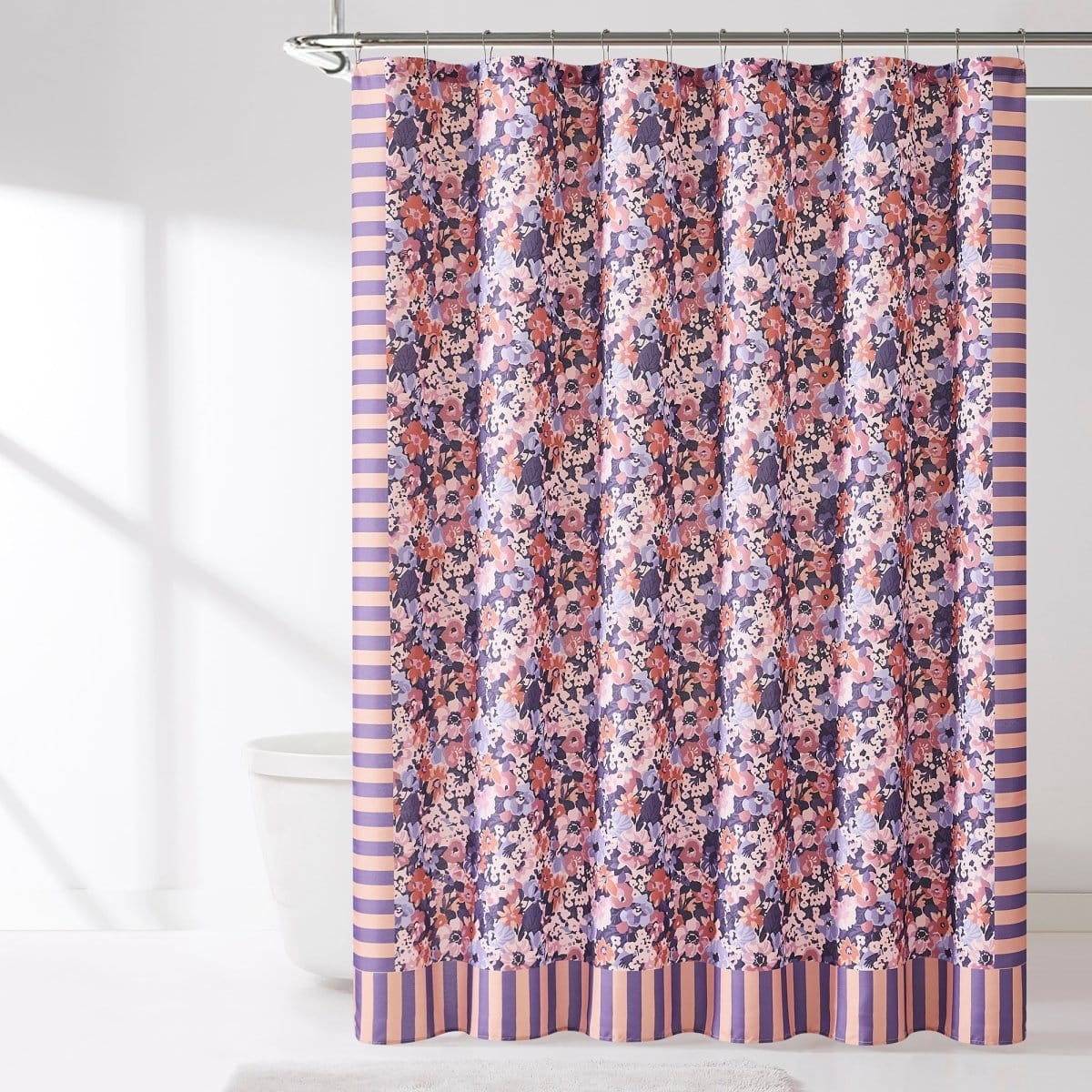 Alicia Camo Floral Shower Curtain