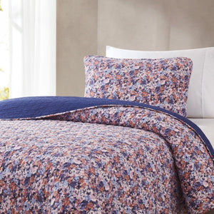 Alicia Camo Floral Cotton Quilt Set