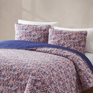 Alicia Camo Floral Cotton Quilt Set