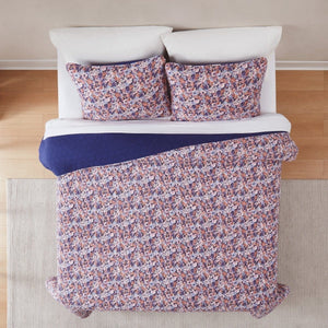 Alicia Camo Floral Cotton Quilt Set