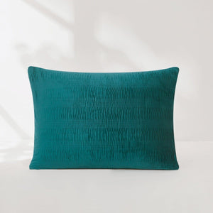 Azalea Ruched Velvet Stripe Comforter Set