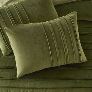 Pleated Groove Comforter Set