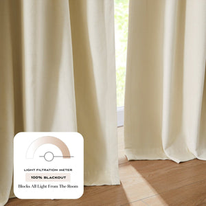 Terran Velvet Blackout Window Curtain Panels