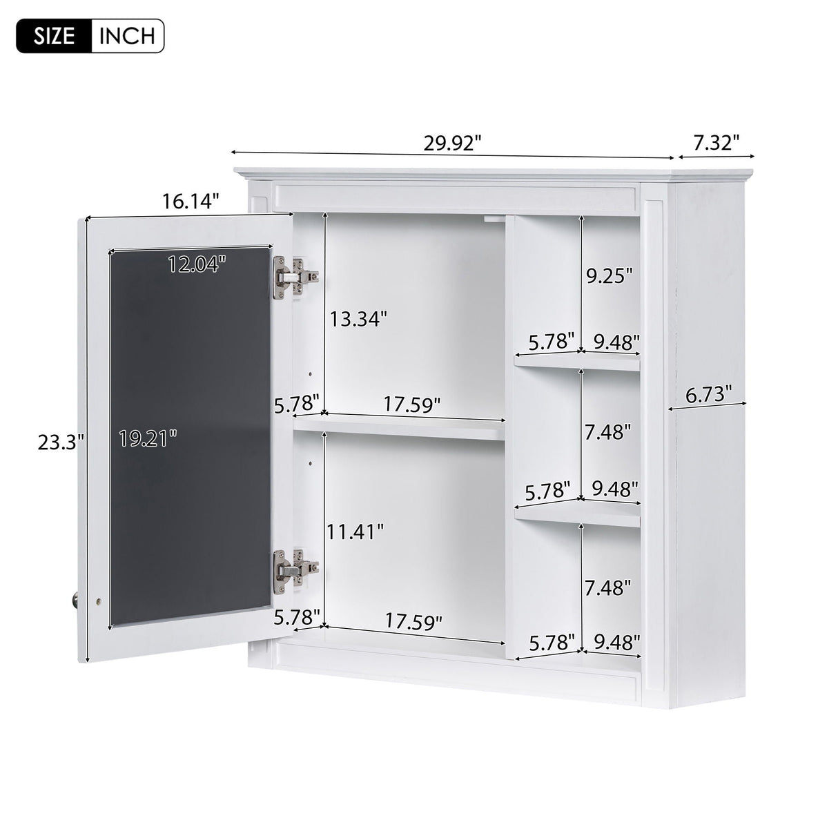 Bathroom Vanity With Top Sink, 2 Doors And 3 Drawers, Freestanding Set With Mirror Cabinet