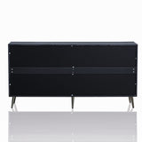 Modern Lacquered 4 Door Wooden Cabinet