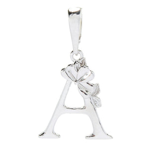 Toscana Italiana Choice of Plating Botanical Floral Initial Enhancer Bail Pendant