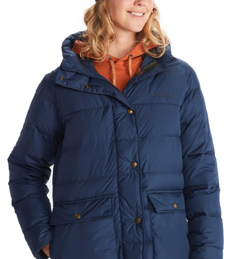 Marmot Women's Strollbridge Down Parka Jacket Blue Size Large