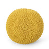 Bordeaux - Knitted Round Pouf Ottoman