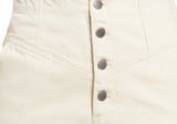 Women's Ag Selina Button Fly Denim Skirt Beige Size 29
