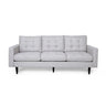 Jenny - Contemporary Tufted Fabric 3 Seater Sofa