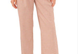 1.State Checker Plaid Wide-Leg Pants, Orange, Size 10