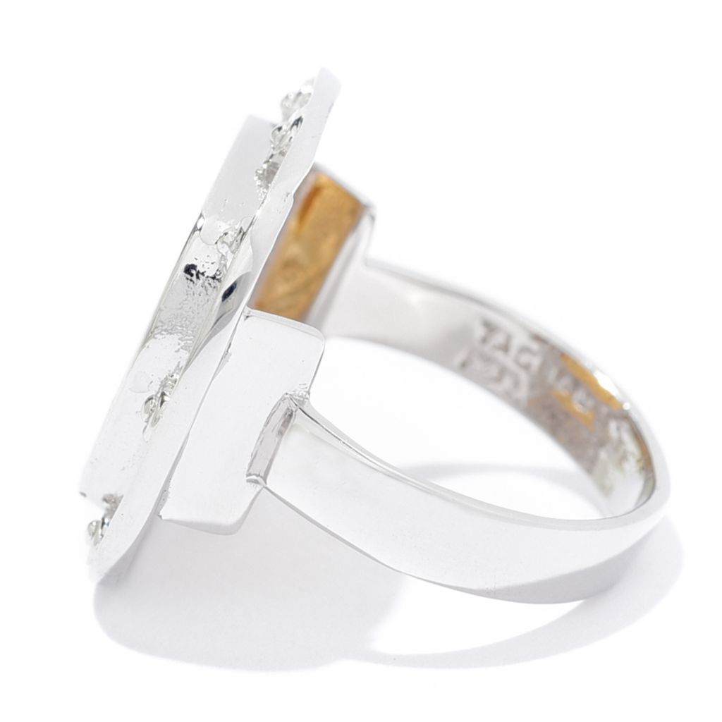 Tagliamonte 18K Gold Plated Sterling Silver Hercules Cushion Shape Ring