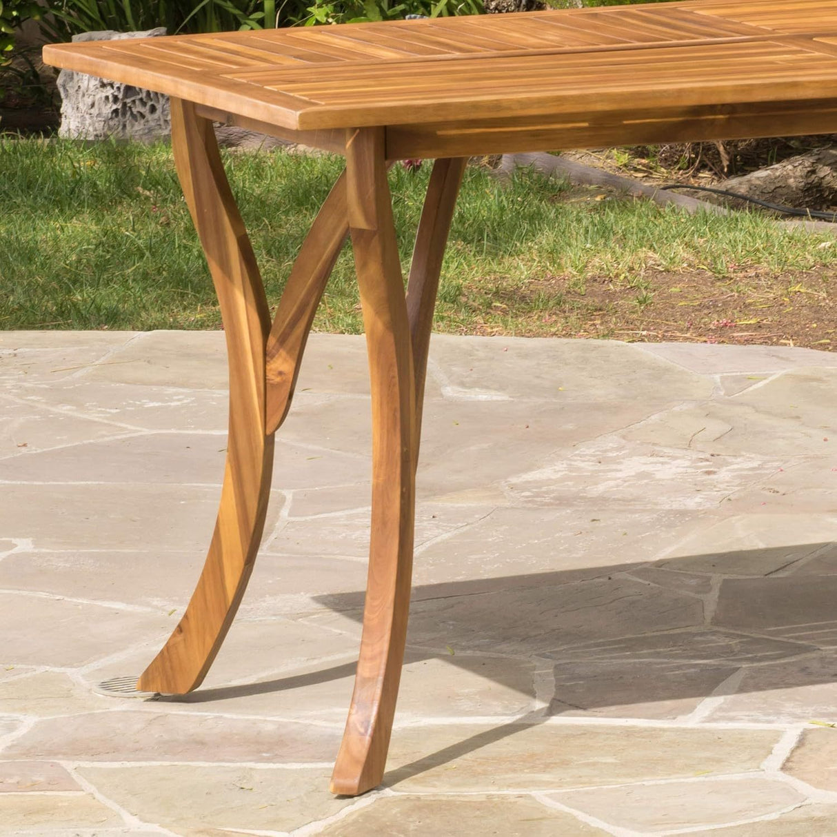 Hermosa 7 piece wood dining set with cushion by christopher knight home