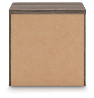Kendanport - Two Drawer Night Stand - Brown / White