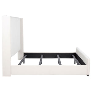 Natasha 65-inch Upholstered California King Bed Cream