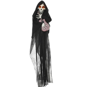 Guitar-Playing Grim Reaper Outdoor Halloween Decoration