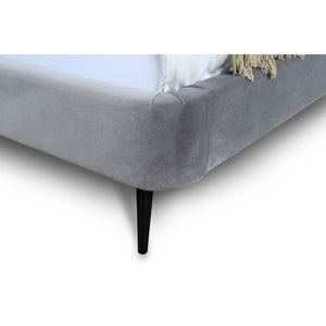 Heather - Upholstered Bed With Curved Headboard