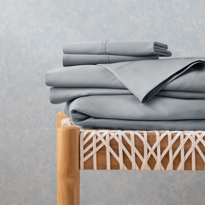 Linenspa 600TC Cotton Blend Pillowcase Set Queen Stone