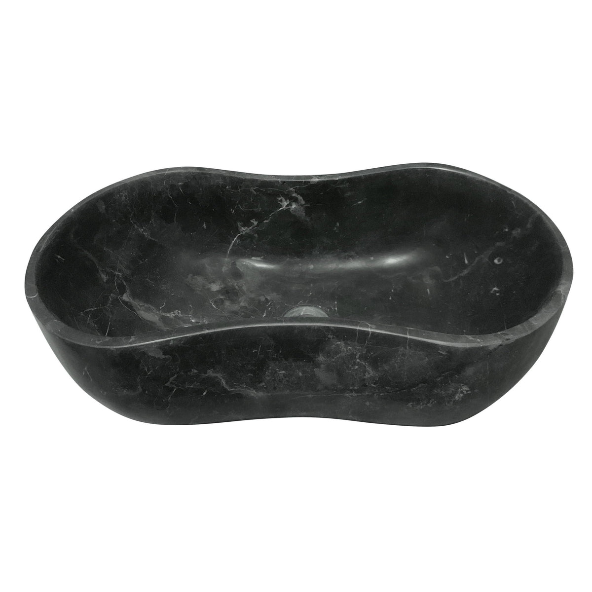 Bathroom Vessel Sink With Wavy Design