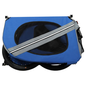 Large Folding Bike Trailer for Dogs – 66LB Capacity All-Terrain Pet Carrier