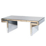 American Vintage Industrial Coffee Table, Double Tier Design
