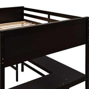 Loft Bed With Shelves With Desk