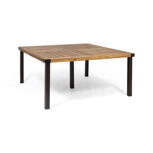 9-Piece Acacia Wood Outdoor Patio Dining Set