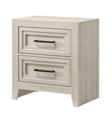 Havenwood Geometric Design Contemporary 2-Drawer Nightstand