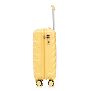 14'/20' 2-Piece ABS Spinner Wheel Luggage Set with Combination Lock