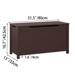 Toy Box Storage With Safety Hinged Lid