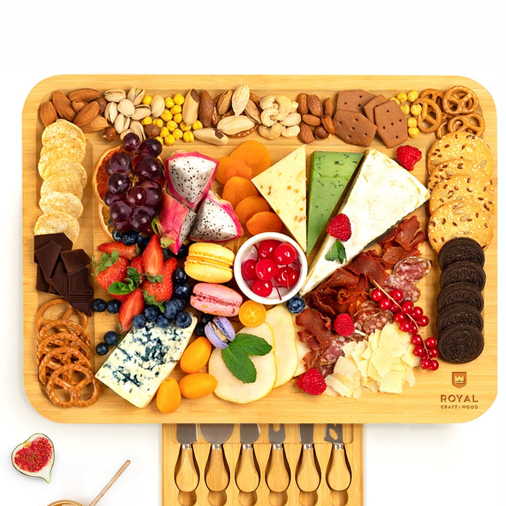Cheese Board XXL with Cutlery Set