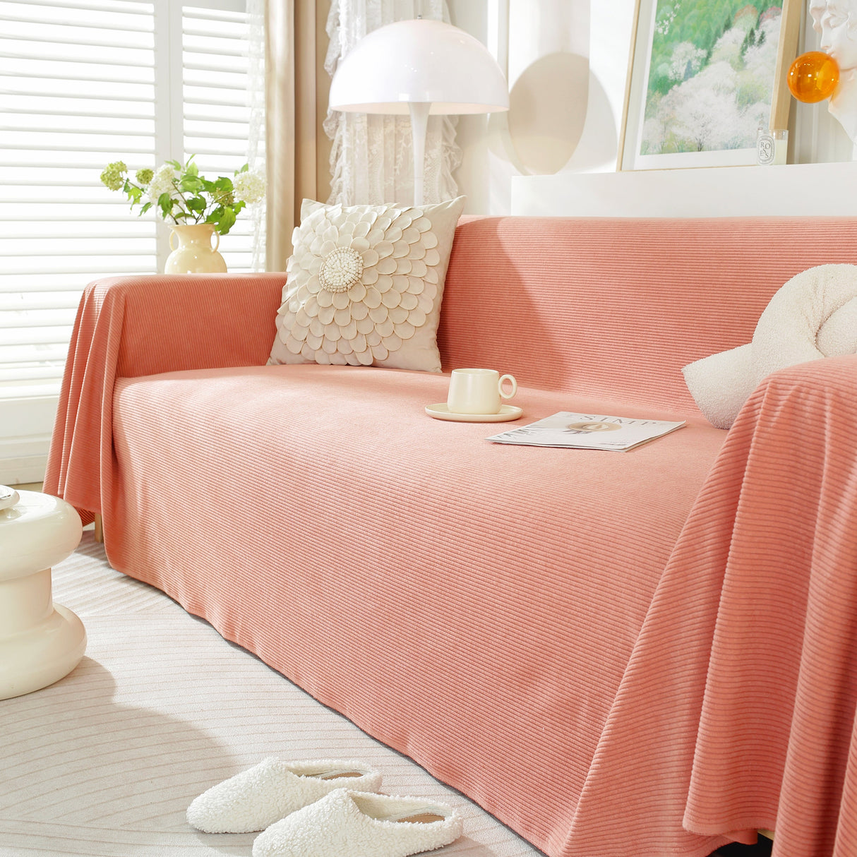 Soft Plush Warm Couch Cover Blanket for Sofa
