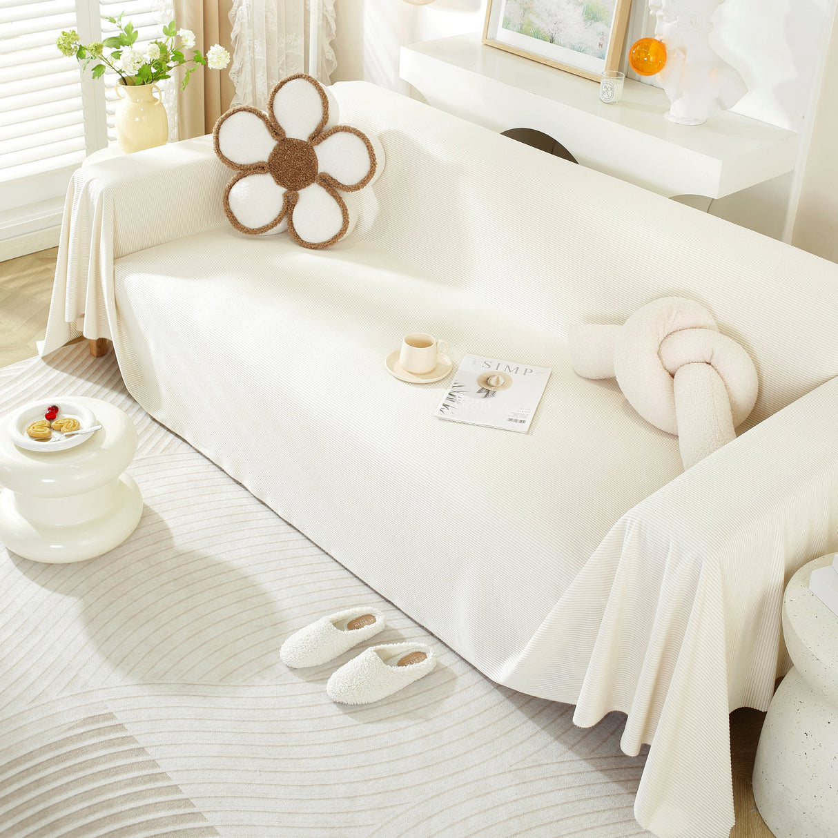 Soft Plush Warm Couch Cover Blanket for Sofa