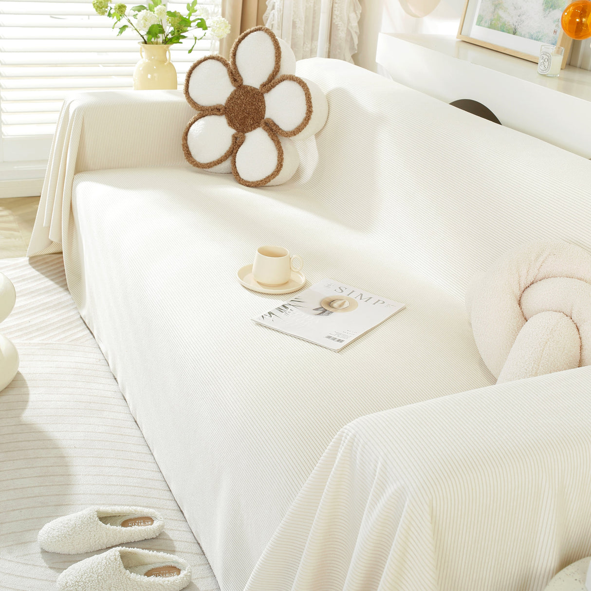 Soft Plush Warm Couch Cover Blanket for Sofa