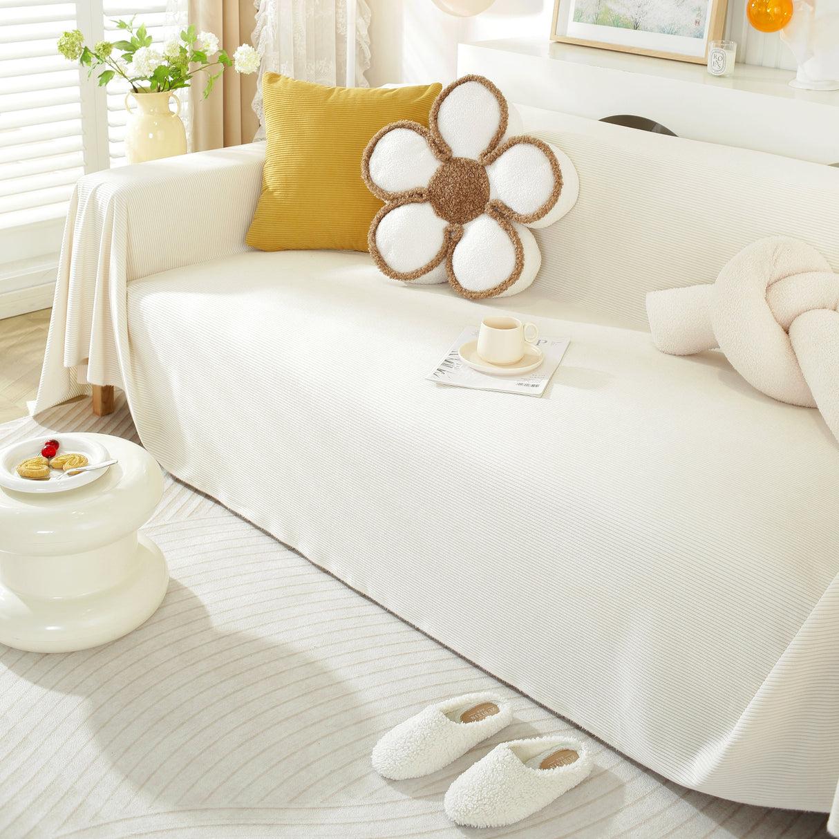 Soft Plush Warm Couch Cover Blanket for Sofa