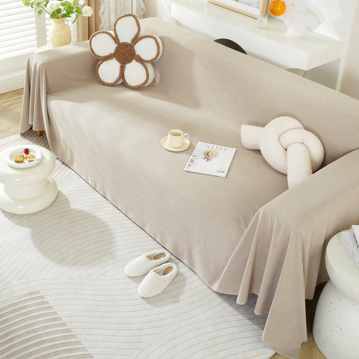 Soft Plush Warm Couch Cover Blanket for Sofa