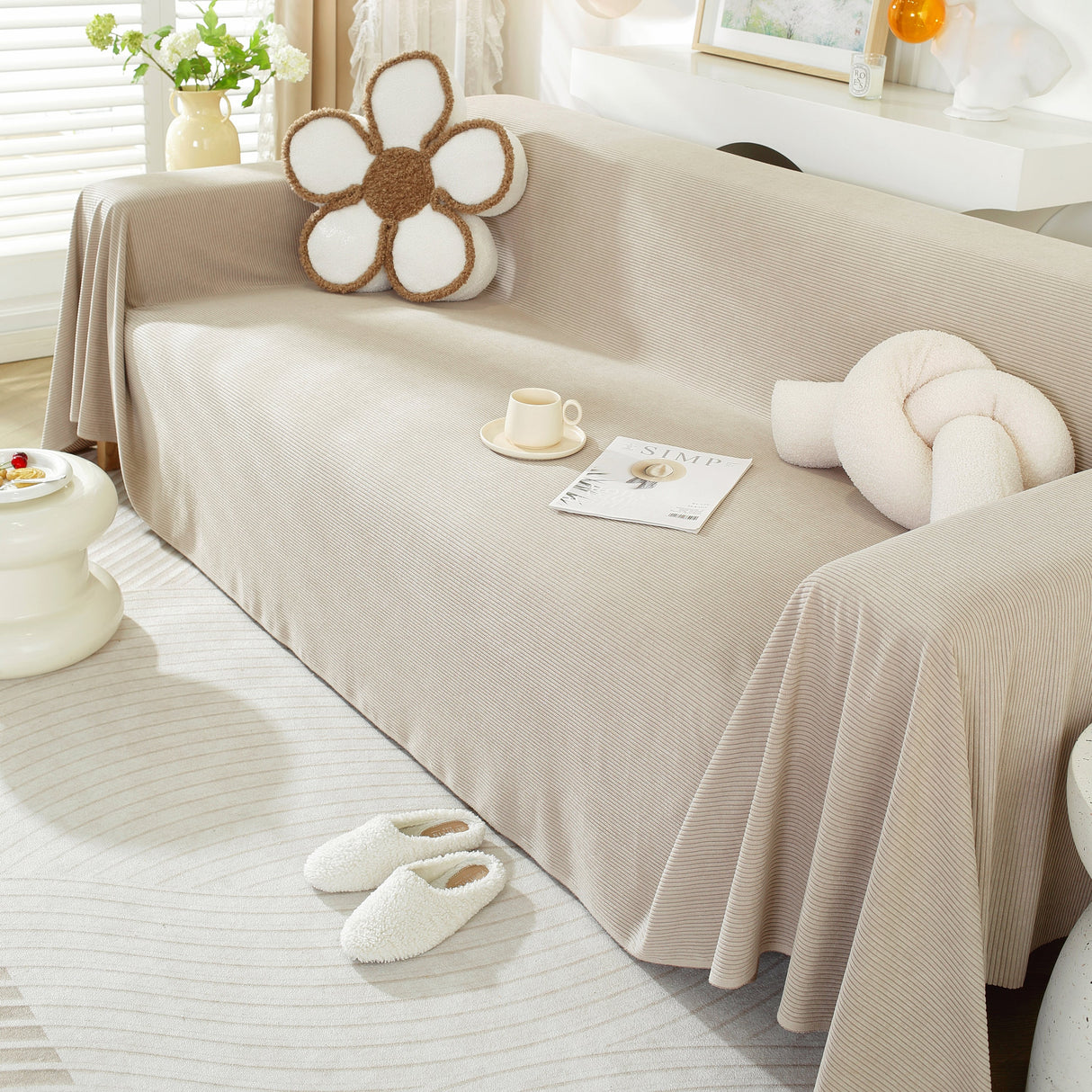 Soft Plush Warm Couch Cover Blanket for Sofa