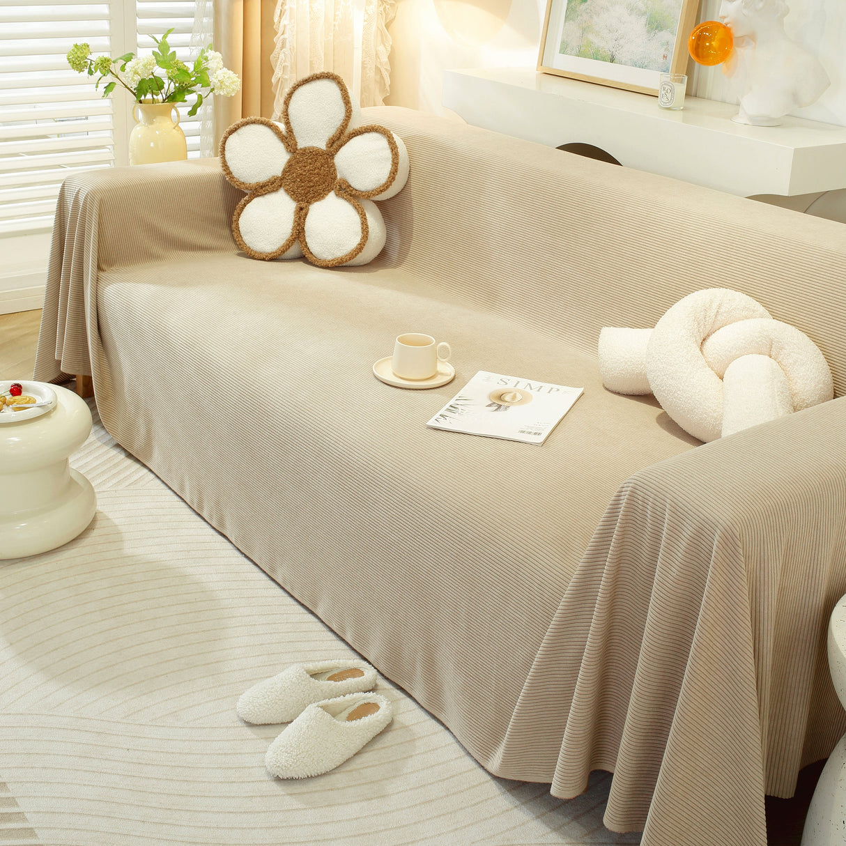 Soft Plush Warm Couch Cover Blanket for Sofa